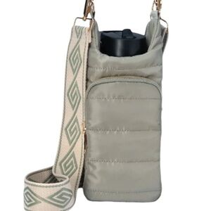 Sage Green Puffer Crossbody “HydroBag”